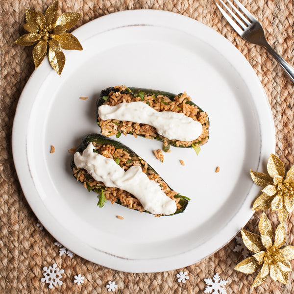 Stuffed poblanos
