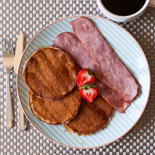 Strawberry Protein Pancakes